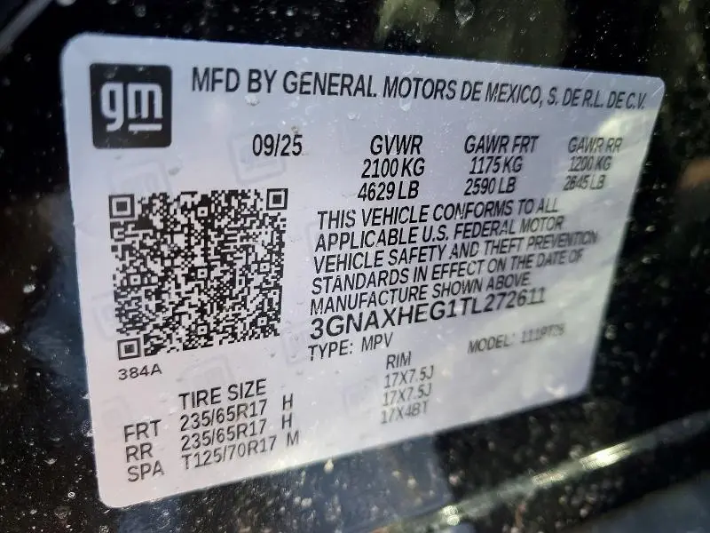 2026 CHEVROLET EQUINOX LT  