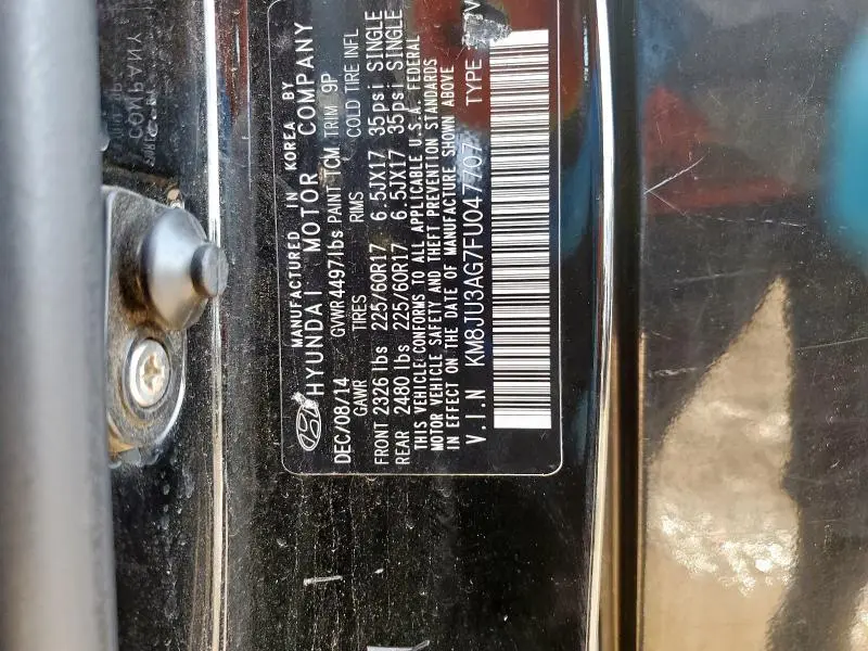 2015 HYUNDAI TUCSON LIMITED  