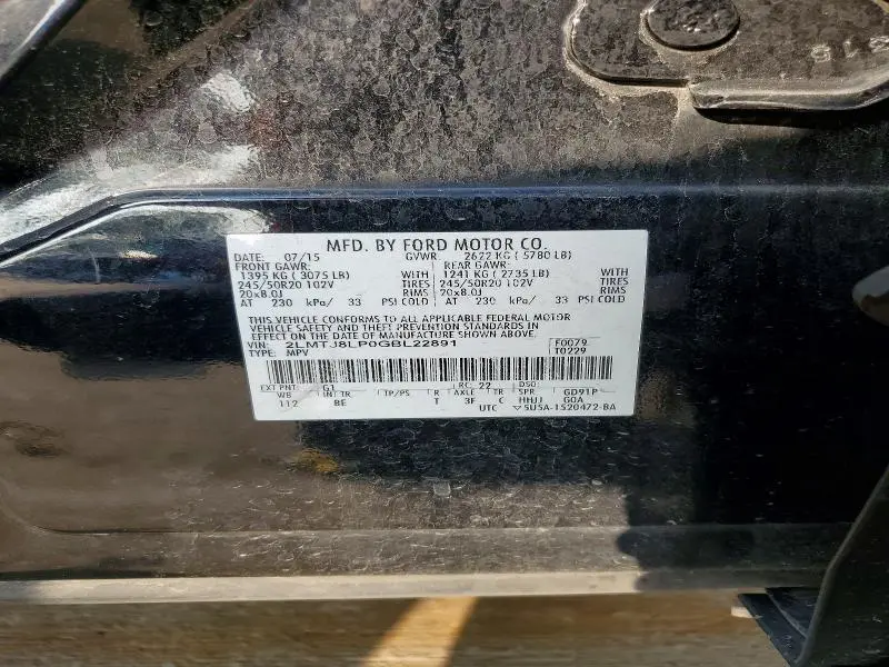 2016 LINCOLN MKX RESERVE  