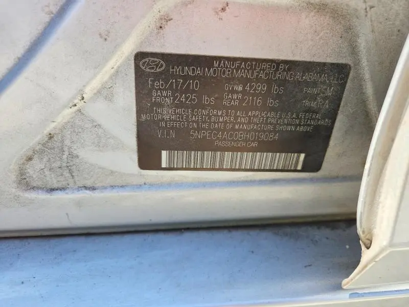 2011 HYUNDAI SONATA SE  