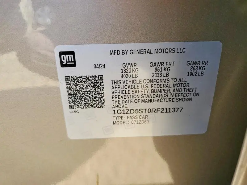 2024 CHEVROLET MALIBU LT  