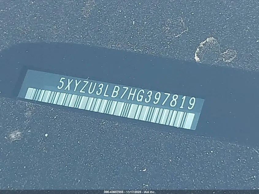 2017 HYUNDAI SANTA FE SPORT 2.4L