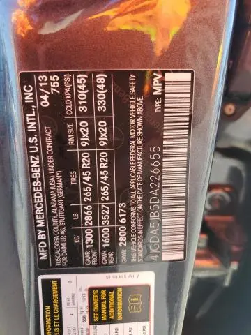 2013 MERCEDES-BENZ ML 350  