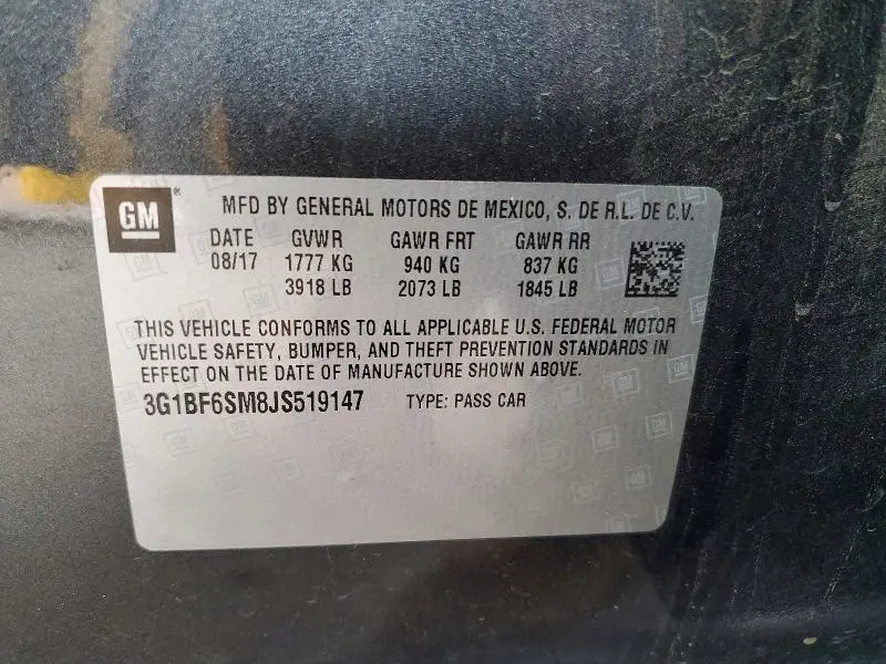 2018 CHEVROLET CRUZE PREMIER  