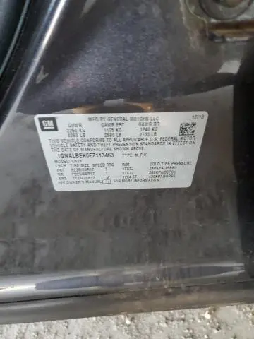 2014 CHEVROLET EQUINOX LT  