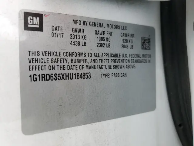 2017 CHEVROLET VOLT PREMIER  