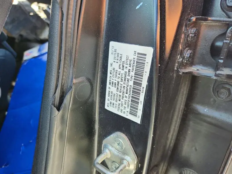 2012 HONDA ACCORD LX  