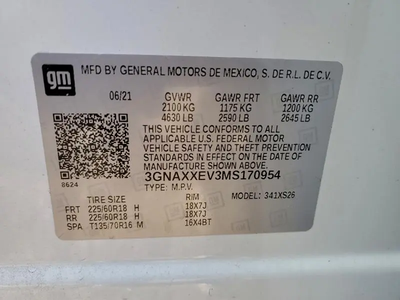 2021 CHEVROLET EQUINOX PREMIER  