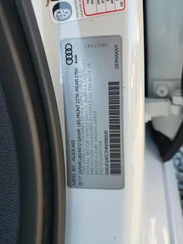 2017 AUDI A6 PREMIUM PLUS  