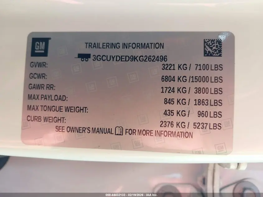 2019 CHEVROLET SILVERADO 1500 LT