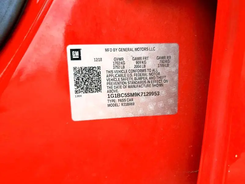 2019 CHEVROLET CRUZE LS  