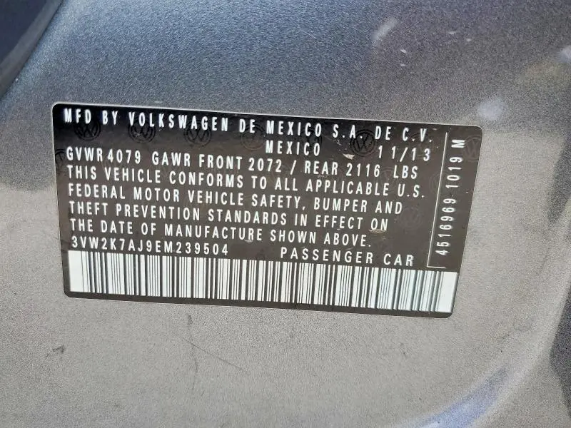 2014 VOLKSWAGEN JETTA BASE  