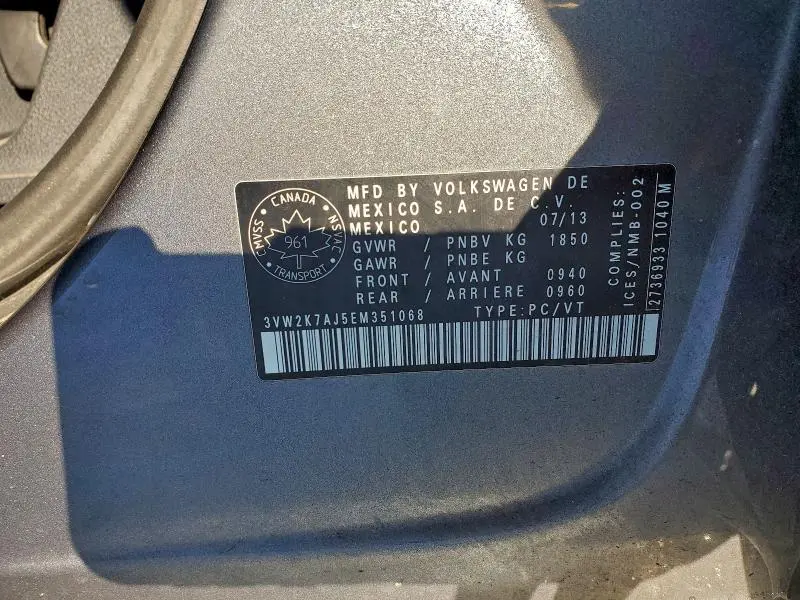 2014 VOLKSWAGEN JETTA BASE  