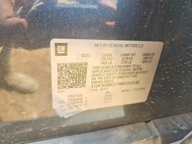 2021 GMC YUKON SLT  