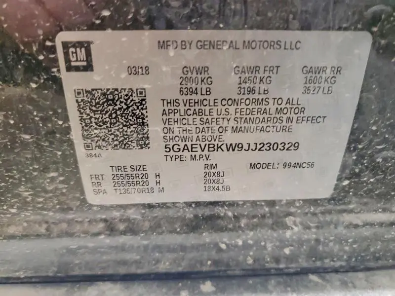 2018 BUICK ENCLAVE PREMIUM  