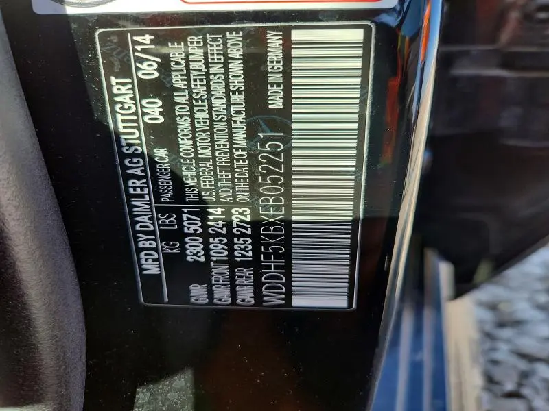 2014 MERCEDES-BENZ E 350  