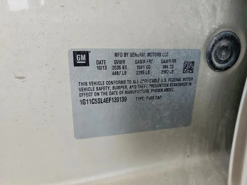 2014 CHEVROLET MALIBU 1LT  