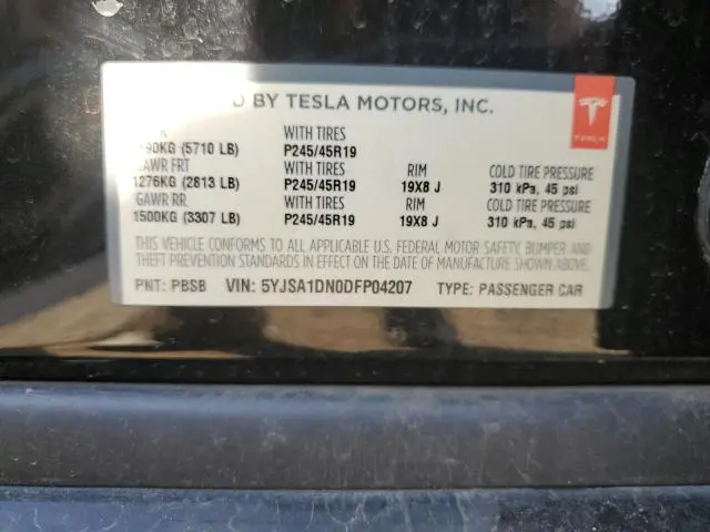 2013 TESLA MODEL S   