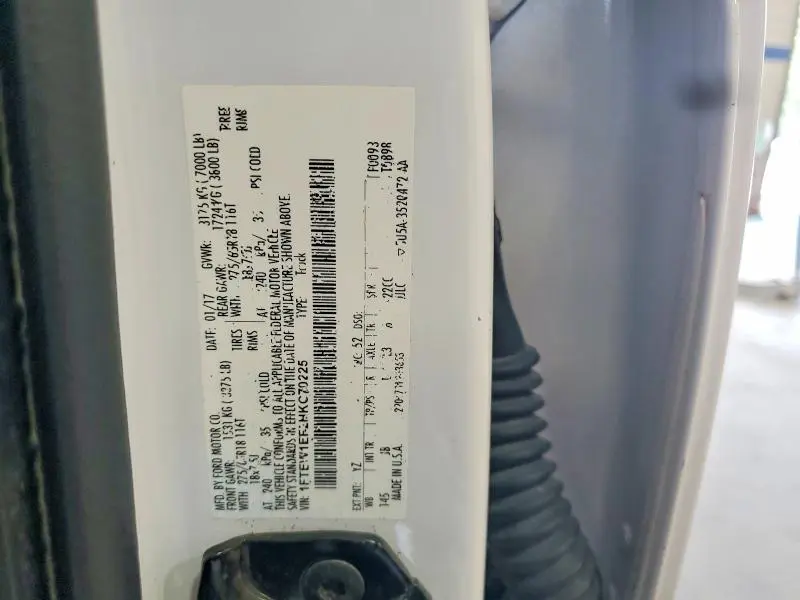 2017 FORD F150 SUPERCREW  