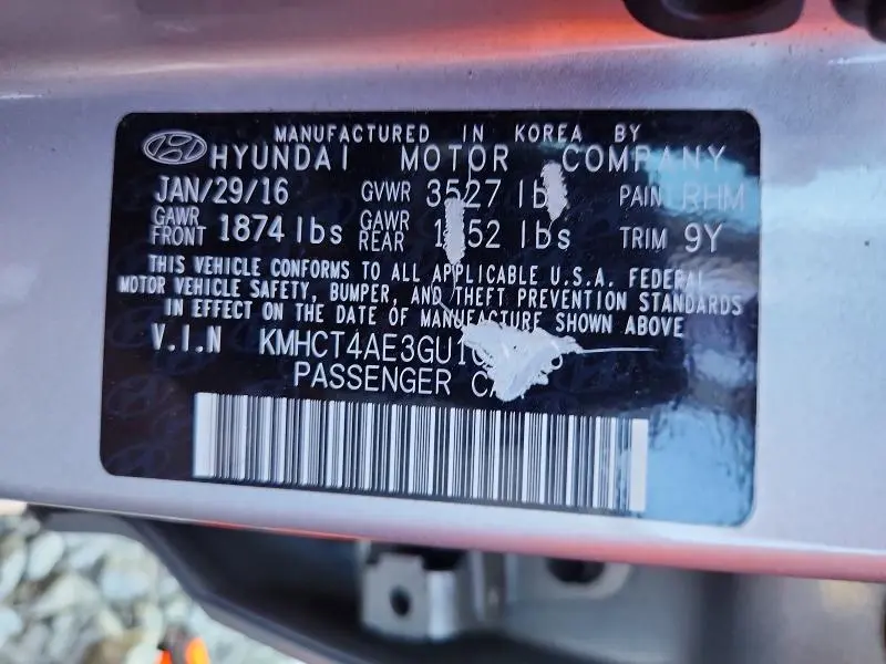 2016 HYUNDAI ACCENT SE  