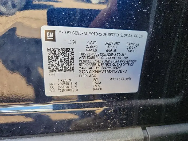2021 CHEVROLET EQUINOX LS  