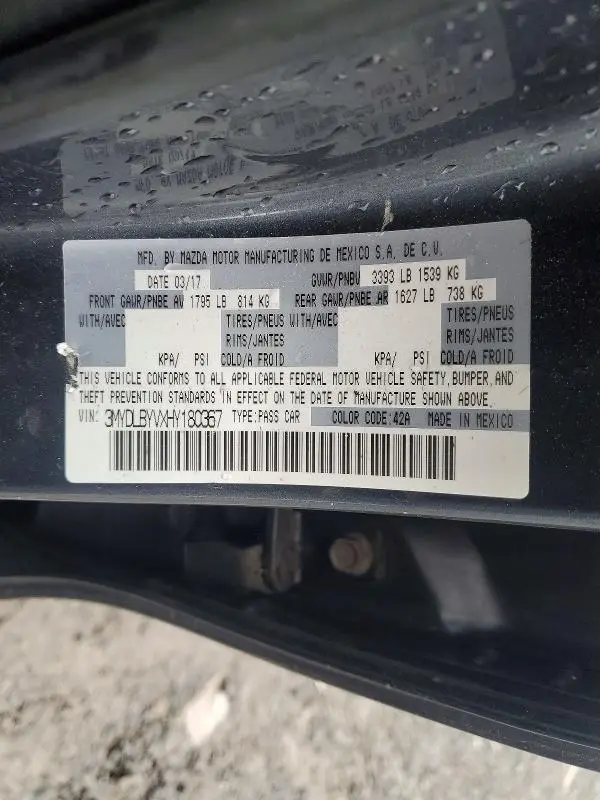 2017 TOYOTA YARIS IA BASE  