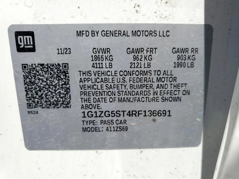 2024 CHEVROLET MALIBU RS  