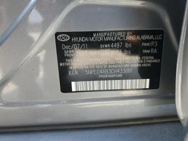 2012 HYUNDAI SONATA SE  