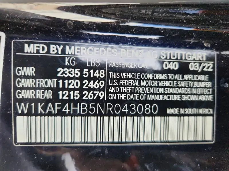 2022 MERCEDES-BENZ C 300 4MATIC  