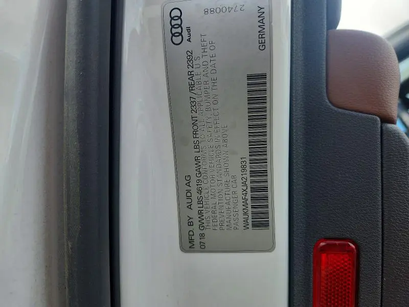 2018 AUDI A4 TECH PREMIUM