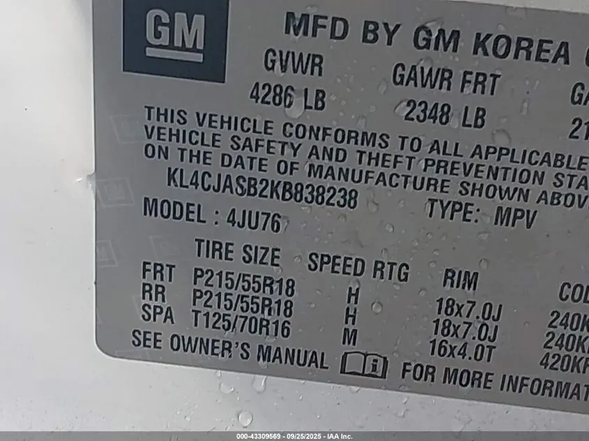 2019 BUICK ENCORE FWD PREFERRED