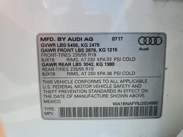 2018 AUDI Q5 PREMIUM PLUS  