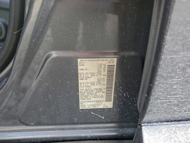 2018 NISSAN MURANO S  