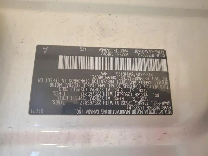 2011 TOYOTA RAV4 BASE  