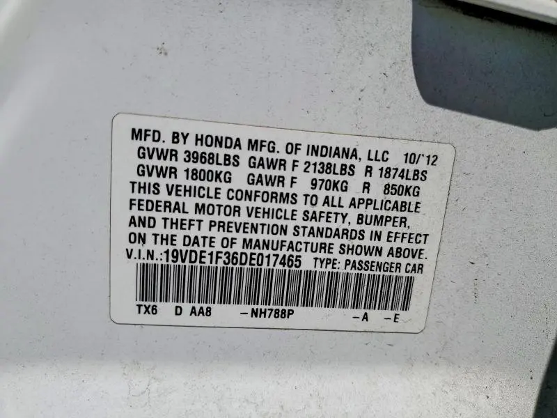 2013 ACURA ILX 20  