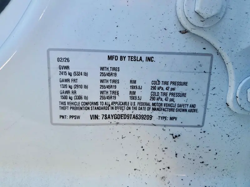 2026 TESLA MODEL Y   