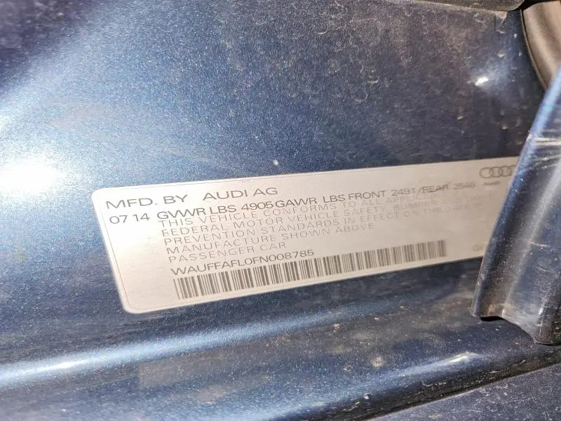 2015 AUDI A4 PREMIUM PLUS  