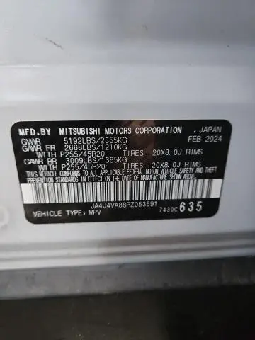 2024 MITSUBISHI OUTLANDER SE  