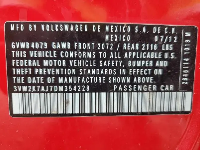 2013 VOLKSWAGEN JETTA BASE  