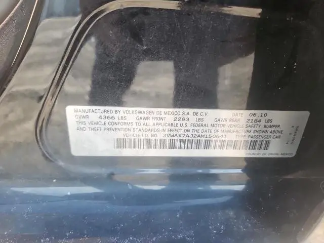2010 VOLKSWAGEN JETTA LIMITED  