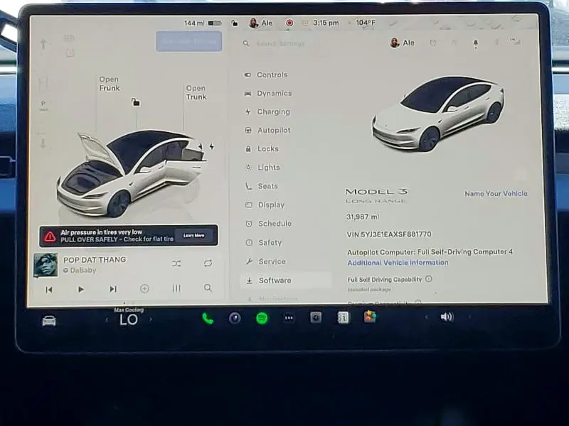 2025 TESLA MODEL 3   