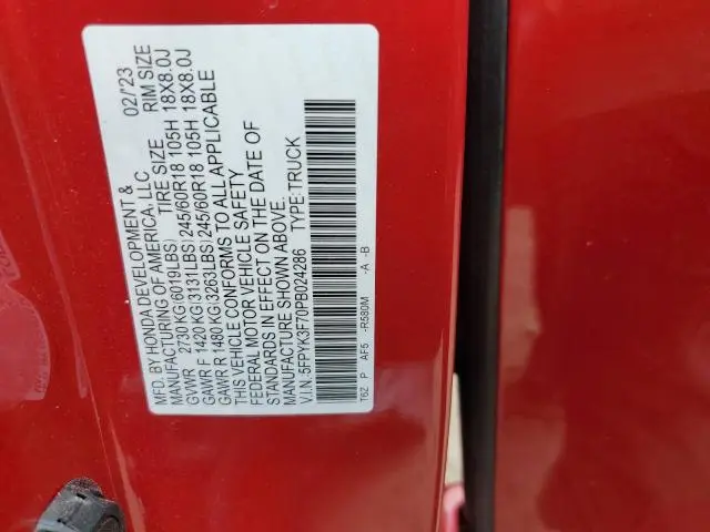 2023 HONDA RIDGELINE RTL-E  