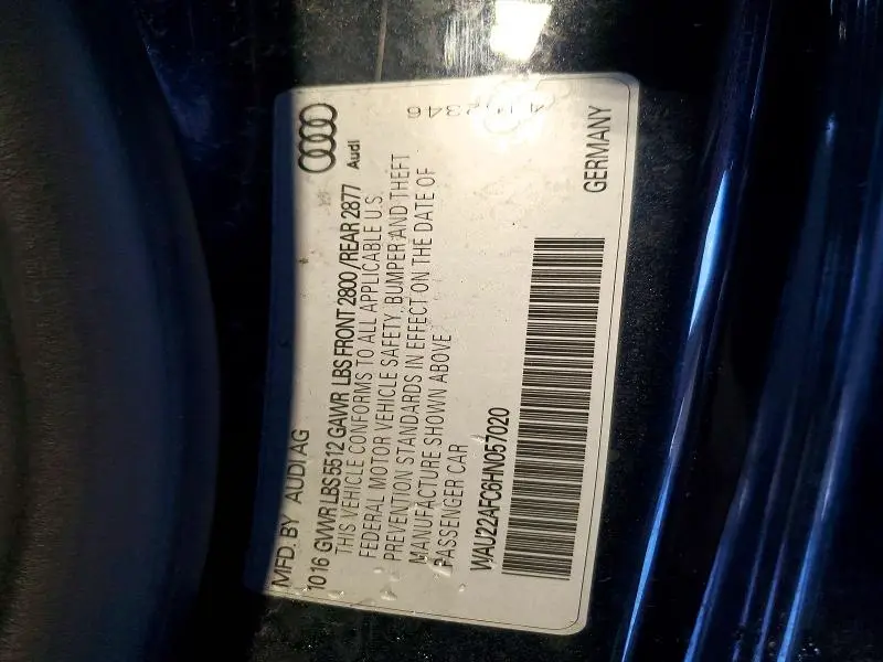 2017 AUDI A7 PRESTIGE  