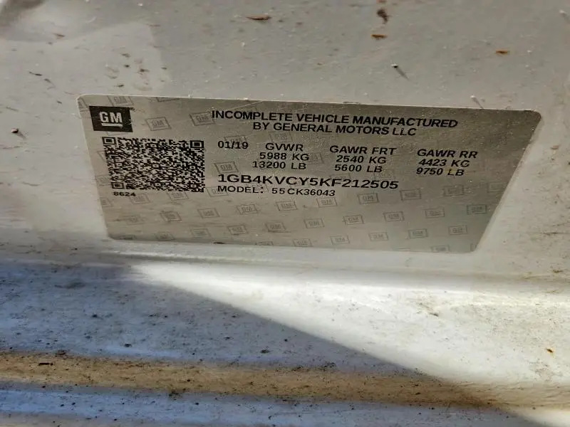2019 CHEVROLET SILVERADO K3500  