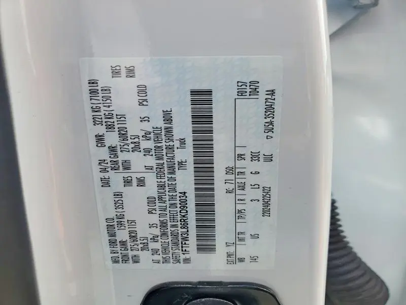 2024 FORD F150 XLT  