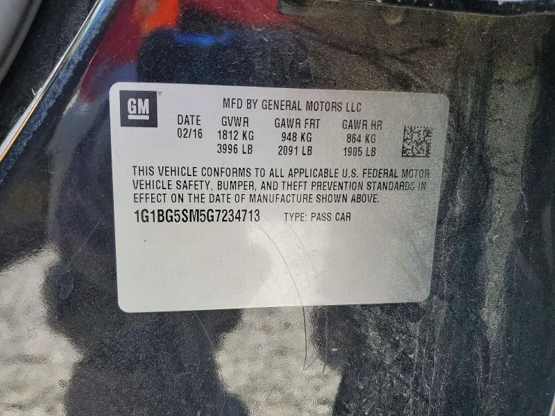 2016 CHEVROLET CRUZE PREMIER  