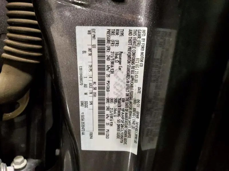2012 FORD FOCUS SE  
