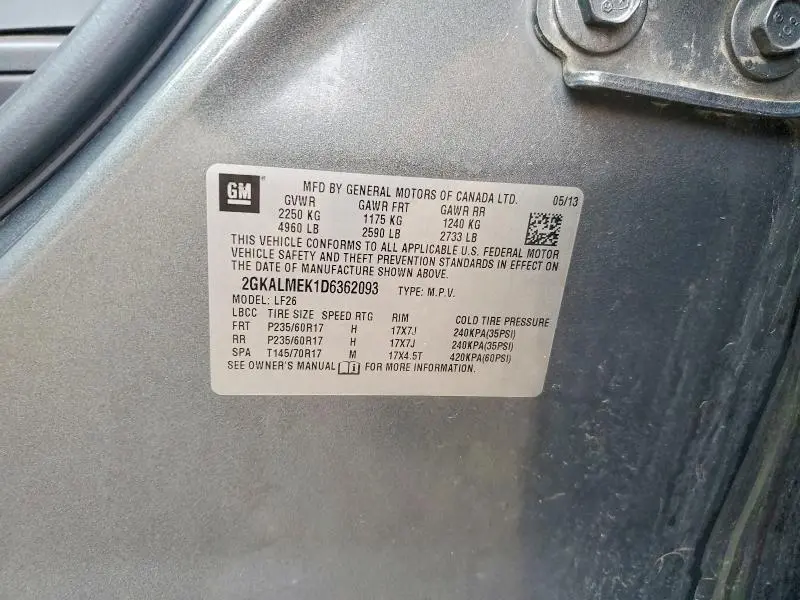 2013 GMC TERRAIN SLE  