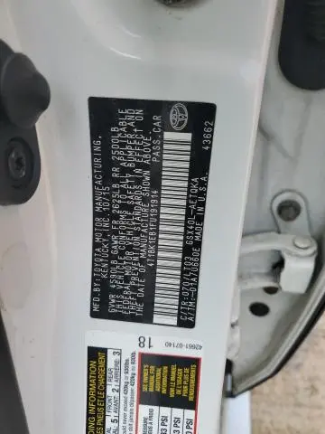 2015 TOYOTA AVALON XLE  