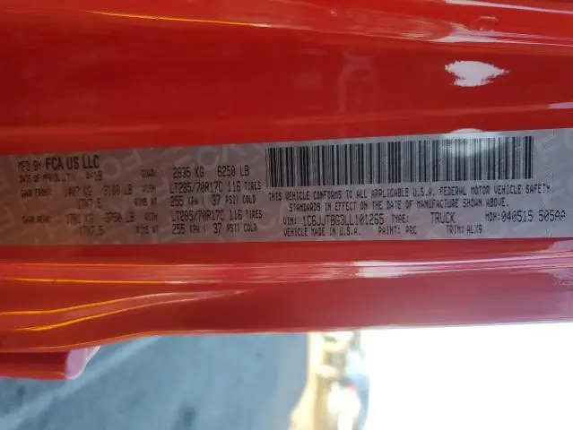 2020 JEEP GLADIATOR RUBICON  